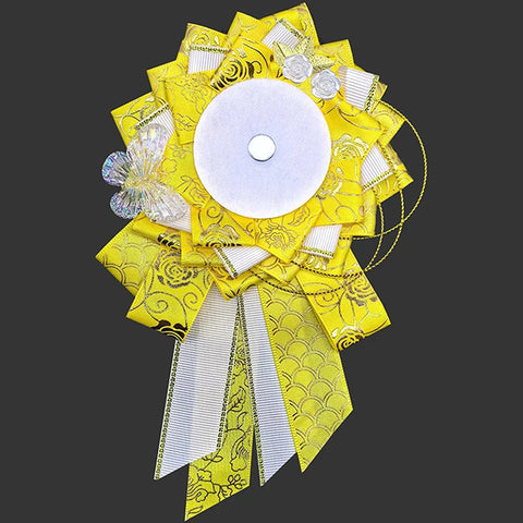 Ribbon Cosplay Bags Rosette Protection Flower Pin Holder Badge Accessories Fill Backpack Badge Base Tray Itabag Decor