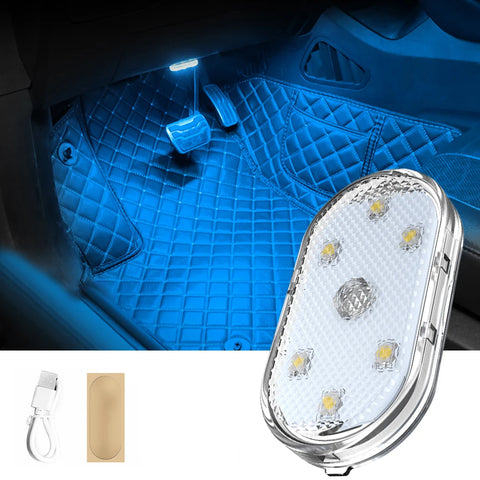 Car lighting multi-function reading lamp led atmosphere lamp car touch sensing usb charging car roof emergency lamp