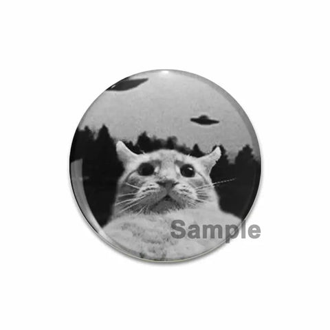 32/44/58MM Creative Tinplate Soft Button Pins Animal Icon Brooch Cute Cats Lapel Backpack Badge Accessories Pin