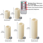 10-240Pcs LED Flickering Candles Wedding Flameless Candle Battery Operated Candles with Remote Control Flickering Candles