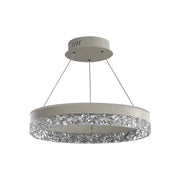 Bedroom Pendant Lamp Postmodern Minimalist Hollow Out Art Lamp Crystal Creative Study Restaurant Circular Light