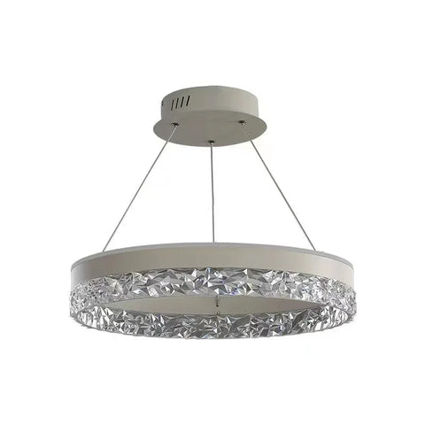 Bedroom Pendant Lamp Postmodern Minimalist Hollow Out Art Lamp Crystal Creative Study Restaurant Circular Light