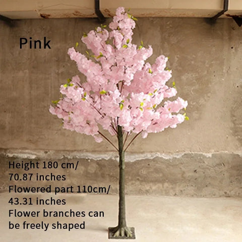 Christmas Artificial Cherry Blossom Tree Plant Artificial Flower Tree Hotel Christmas Wedding Decoration Home Living Room P