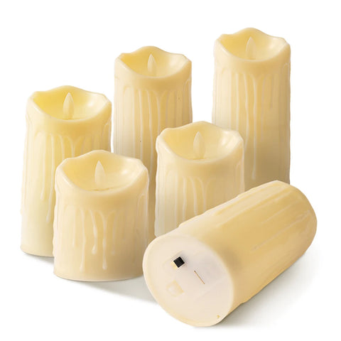 Flameless Flickering Teardrop Led Candles Light Tealight Led Candles Lamp Electronic Votive Led Lamp Halloween Home Decor