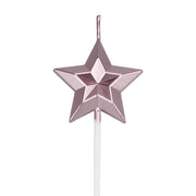 Cute Birthday Cake Candle Diamond Heart Star Shape Candles Creative 3D Lovely Cupcake Candle Children's Party Decoration