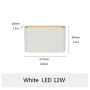 6W 12W 20W LED Outdoor Waterproof Wall Lamp Indoor Bedroom Living Room Balcony Wall Light Home Lighting Aluminum Wall Sconce