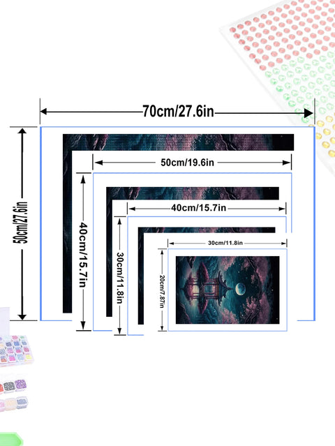 Stunning Scenery Personality DIY Full Drill Diamond Decorative Painting