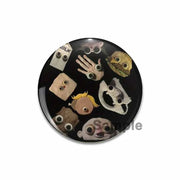 32/44/58MM Creative Tinplate Soft Button Pins Animal Icon Brooch Cute Cats Lapel Backpack Badge Accessories Pin
