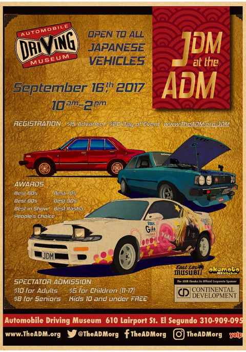 jdm Kraftpaper Poster HomeDecal Painting Wall Sticker for  wall art  Coffee House Bar  wall art