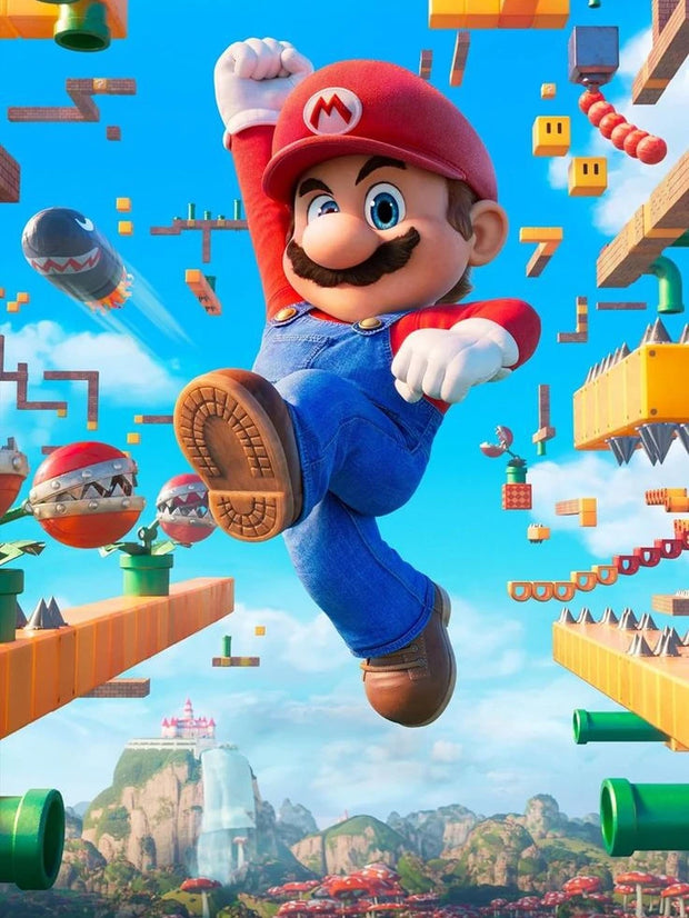 New DIY Mario Bros. Diamond Painting Kit Video Games Poster Diamond Embroidery Color Painting Hand Mosaic Art Home Decor