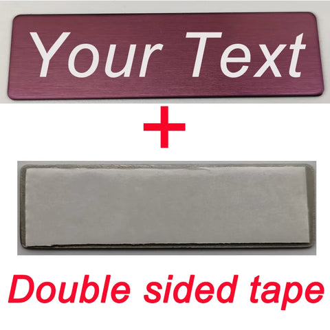 70*20MM Customized Brooch Pin Personalize Engrave Your Text Logo Business ID Plate Steel Metal Letterbox Mailbox Tag Name Badges