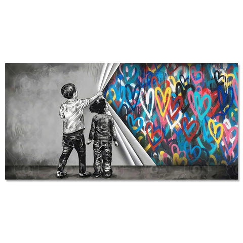 Street Graffiti Abstract Wall Art Poster Trendy High End Mural Modern Home Decor Painting Canvas Prints Living Room Decoration