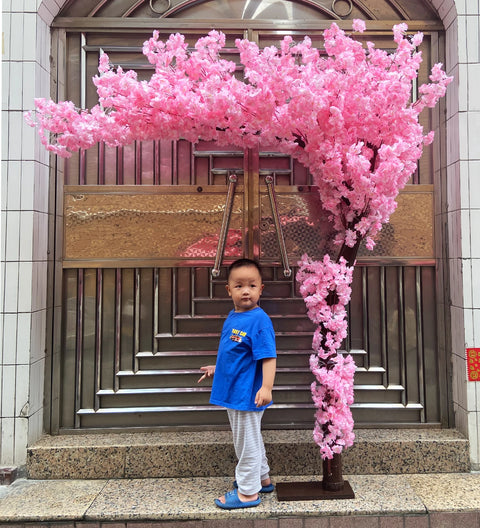 Artificial Cherry Blossom Tree, Outdoor Garden, Road Leading, Christmas Wishing Tree, Fake Plant, Wedding Mall, Home Decoration
