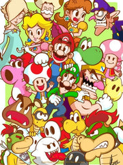 2024 New Japanese Anime Diamond Painting Kit M-Marios Bowser Embroidery Jewelry Handmade Mosaic Home Decoration Children's Gift