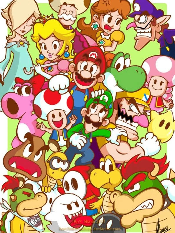 2024 New Japanese Anime Diamond Painting Kit M-Marios Bowser Embroidery Jewelry Handmade Mosaic Home Decoration Children's Gift