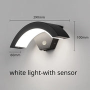 Modern Outdoor Waterproof Wall Lamp Human Body Induction Lamp Porch Garden Lamps Aluminum Home Lighting Decorative Wall Lights
