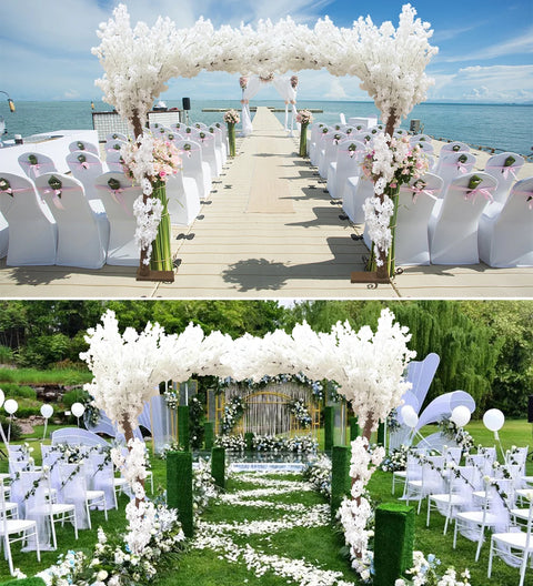 Artificial Cherry Blossom Tree, Outdoor Garden, Road Leading, Christmas Wishing Tree, Fake Plant, Wedding Mall, Home Decoration