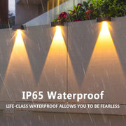 LED Solar Garden Lights Strong Bright Outdoor Sunlight Led Lights IP65 Waterproof Wall Lamp for Courtyard Yard Balcony Fence