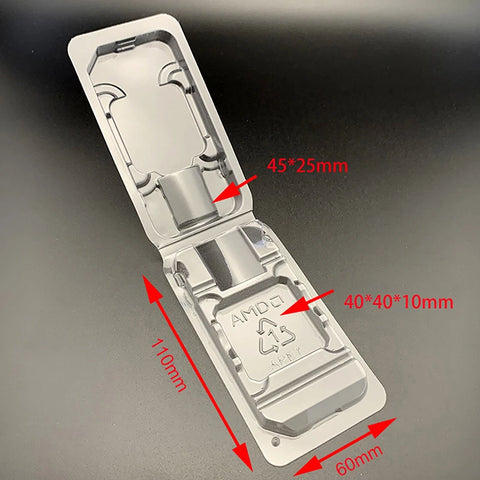 10Pcs CPU Clamshell Tray Box AMD Case Holder Protection For AMD 754 905 938 939 AM2 AM3 FM1 FM2