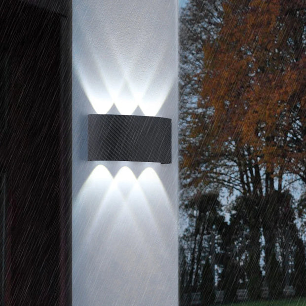 LED Wall Lamp Outdoor Waterproof Up Down luminous lighting Indoor Stair Garden Sconce Light Plastic 6W 10W AC110-220V