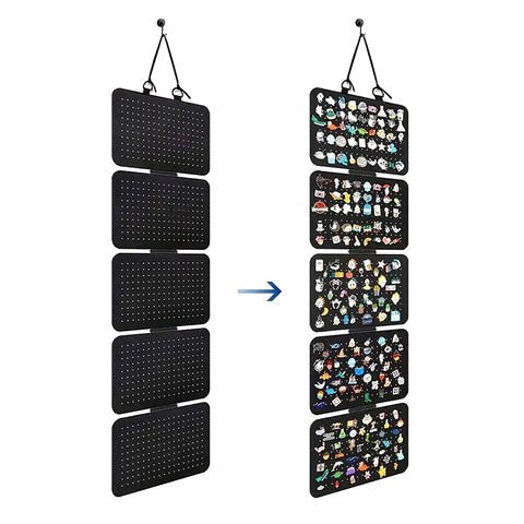 Hanging Enamel Lapel Pin Display Panels Felt Badge Button Brooch Storage Holder Jewelry Necklace Display Stand Earring Organizer
