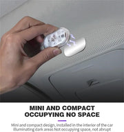 2PCS Wireless Adhesive LED Light Auto Roof Foot Atmosphere Lamp Car Interior LED Lighting Magnetic Touch Light