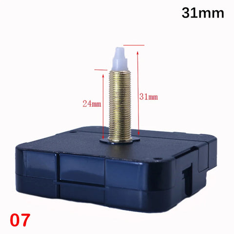 Long Shaft Length Wall Clock Movement Silent Diy Quartz Clocks Mechanism 31mm Wall Watch Machinery Repair Parts Kit Clockwork
