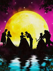 Disney Diamond Painting Mickey Minnie Embroidery Cross Stitch Kits Mosaic Shadow MoonWall Decor DIY Gift Full Round 30x40cm