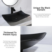 ZAPPO Commercial Bathroom Vessel Sink Large Vessel Sink Bowl With Faucet Above Counter Top Oval Bowl Sinks For Bathroom,Hotel