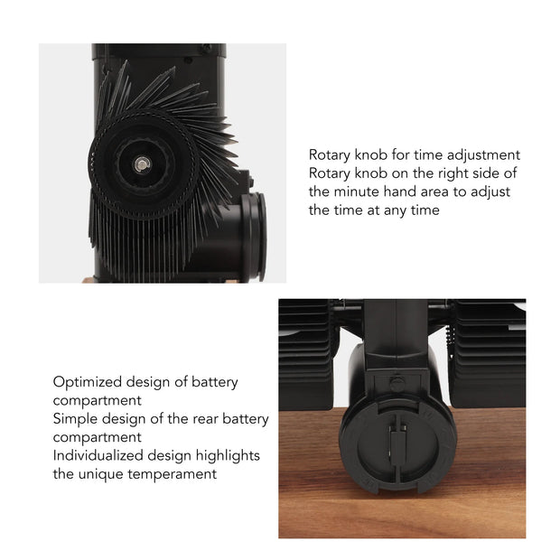 Vintage Digital Flip Page Clock Automatic Turning Battery Operated Mechanical Clock for Home Bedroom Office Decoration