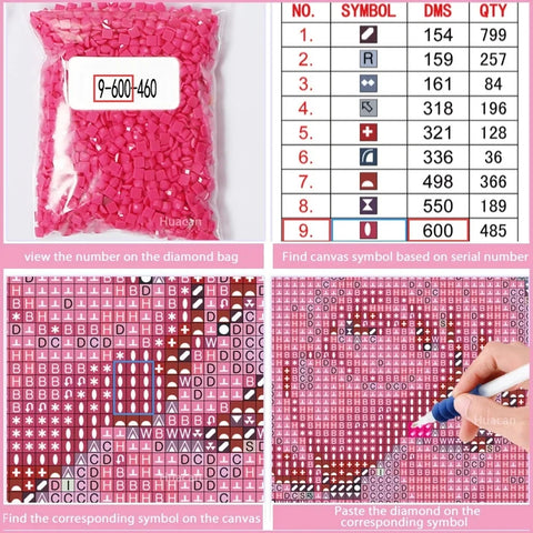 Huacan DIY Diamond Painting Animal Mouse Kits Full Round Square Diamond Embroidery Flower Funny Home Decor Handmade Gift