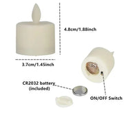 Remote Control LED Candles Pack of 6 Warm White Led Flameless Candles Battery Operated Dancing Flame Household Tea Light