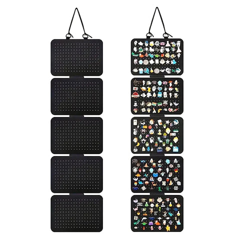 Hanging Enamel Lapel Pin Display Panels Felt Badge Button Brooch Storage Holder Jewelry Necklace Display Stand Earring Organizer