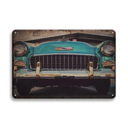 Racing Car Posters Wall Art Stickers - Vintage Vehicle Metal Tin Sign Plaque Retro Tin Painting Home Decor for Garage and Bar