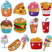 Children's Handmade Diamond Painting Sitcker Pokemon Kit Digital Rod-Shaped Diamond Painting Kit For Cartoon Nnimals Easy to DIY