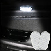 2PCS Wireless Adhesive LED Light Auto Roof Foot Atmosphere Lamp Car Interior LED Lighting Magnetic Touch Light