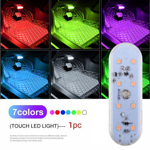 Magnetic Touch Light Hand Car Roof Magnets Ceiling Lamp Indoor Car Lighting Night Reading Light Reading Lamp Car Interior Lights