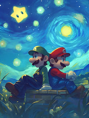 New DIY Mario Bros. Diamond Painting Kit Video Games Poster Diamond Embroidery Color Painting Hand Mosaic Art Home Decor