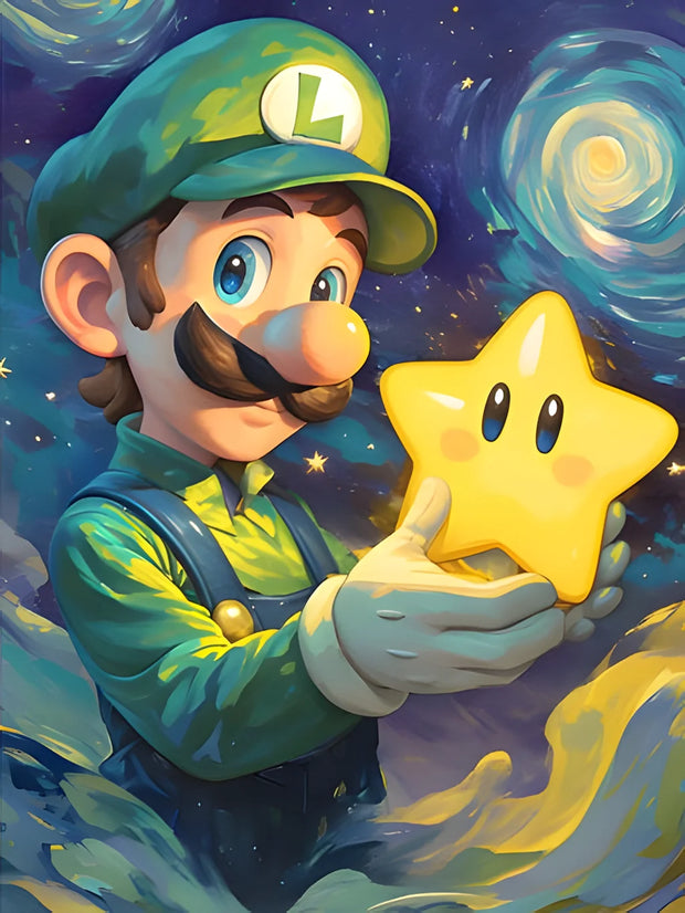 New DIY Mario Bros. Diamond Painting Kit Video Games Poster Diamond Embroidery Color Painting Hand Mosaic Art Home Decor