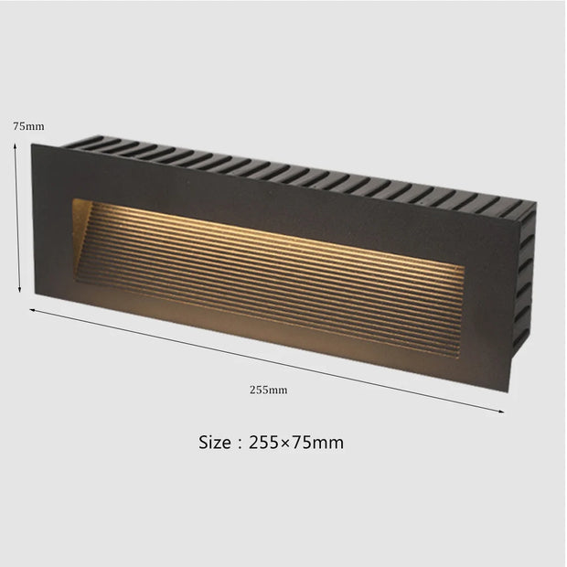 SANDIY Waterproof Led Stair&Step Light Outdoor Wall Sconce Lamp Big Embedded Nightlight 12v 220v for House Yard Balcony Terrace