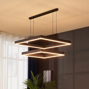 Modern Square LED Pendant Lamp Table Dining Living Room Hanging Light Bedroom Kitchen Hall Chandelier Home Decor Lighting Fixtur