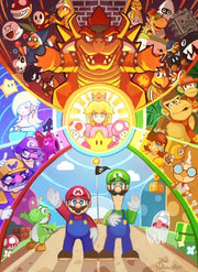 Japanese Anime 5d Diamond Painting Kit M-Marios Bowser Embroidery Jewelry Handmade DIY Mosaic Home Decoration Children's Gift