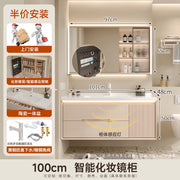Cream wind bathroom cabinet ceramic integrated basin toilet wash basin washbasin cabinet combination washbasin basin bathroom ca