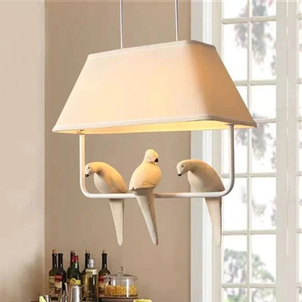 Nordic Minimalist Chandelier Creative Bird Pendant Lights Hanging Lamps for Ceiling Light Study Dining Room Birdcage Home Decor