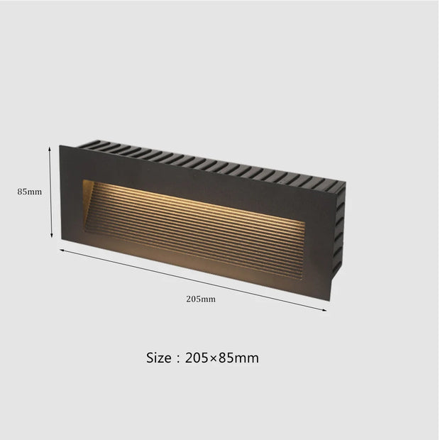 SANDIY Waterproof Led Stair&Step Light Outdoor Wall Sconce Lamp Big Embedded Nightlight 12v 220v for House Yard Balcony Terrace