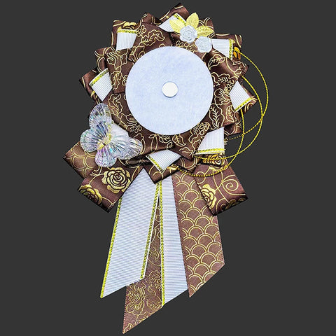 Ribbon Cosplay Bags Rosette Protection Flower Pin Holder Badge Accessories Fill Backpack Badge Base Tray Itabag Decor