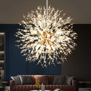 Modern Crystal Lamps LED Chandelier Lighting Pendant Lamp For Living Room Dining Room Home Decoration Art Dandelion