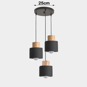 Nordic LED Pendant Lights Metal Wood Chandeliers Hanging Lighting Dining Room Kitchen Bar Bedside Lights Pendant Lamps E27 Bulb