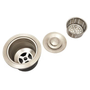 Stainless Steel Washbasin, Gray Round Kitchen Sink Renovation Single Washbasin for Bathroom Kitchen