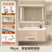 Cream wind bathroom cabinet ceramic integrated basin toilet wash basin washbasin cabinet combination washbasin basin bathroom ca